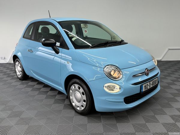 Fiat 500 Hatchback, Petrol, 2016, Blue