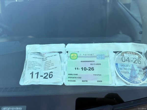 Nissan Note MPV, Petrol, 2009, Blue