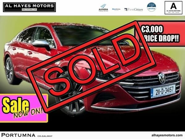 Volkswagen Arteon Coupe, Diesel, 2021, Red