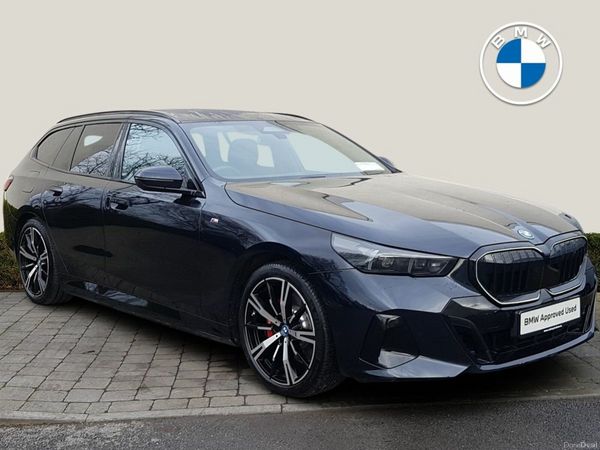 BMW 5-Series Estate, Petrol Plug-in Hybrid, 2025, Black