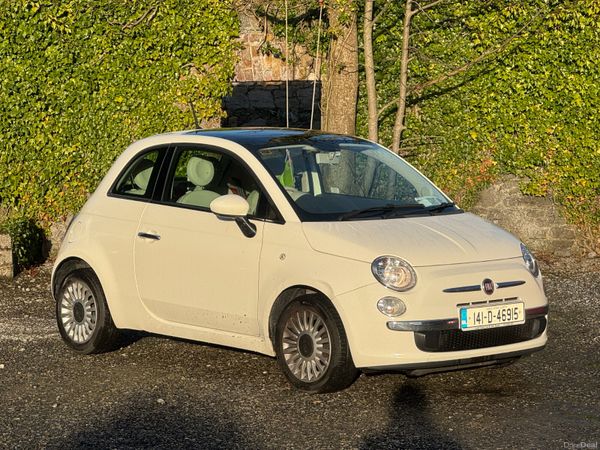 Fiat 500 Hatchback, Petrol, 2014, White
