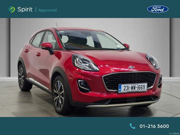 Ford Puma MPV, Petrol Hybrid, 2023, Red