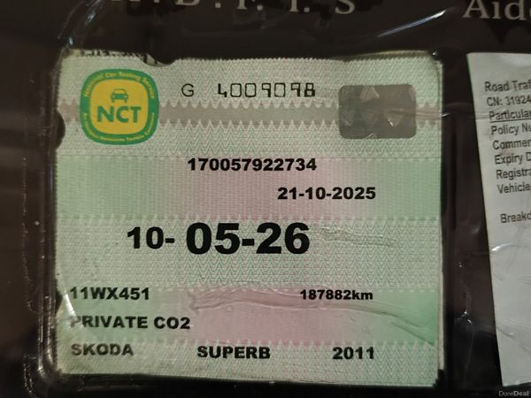 Skoda Superb Saloon, Diesel, 2011, Grey