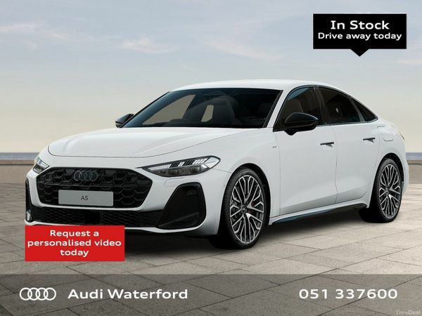 Audi A5 Saloon, Petrol Hybrid, 2026, White