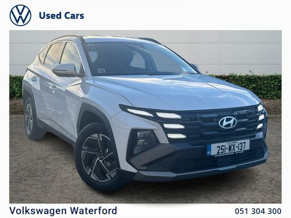 Hyundai Tucson SUV, Petrol Hybrid, 2025, White