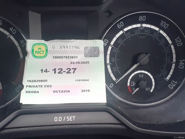 Skoda Octavia Estate, Diesel, 2016, Blue