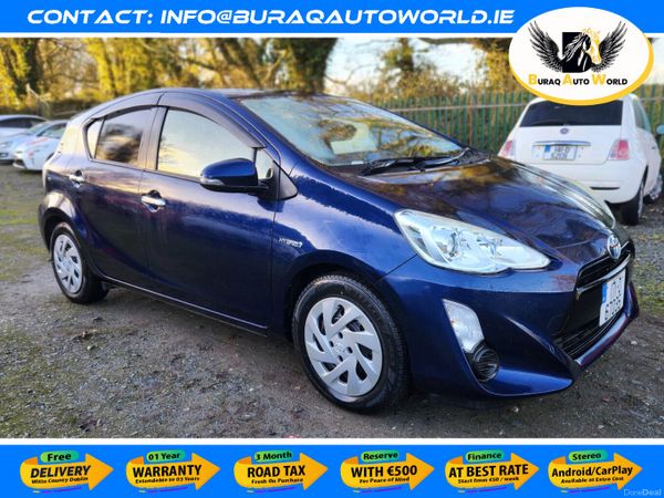 Toyota Aqua Hatchback, Petrol Hybrid, 2017, Blue