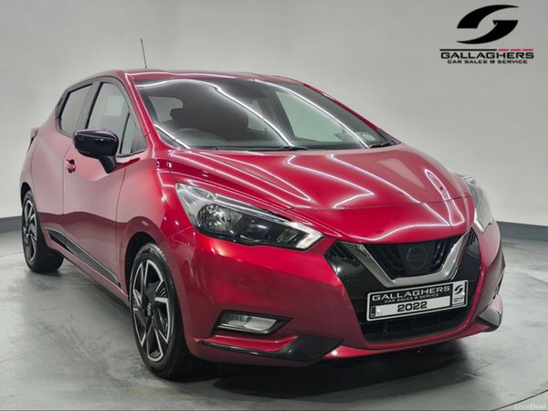 Nissan Micra Hatchback, Petrol, 2022, Red