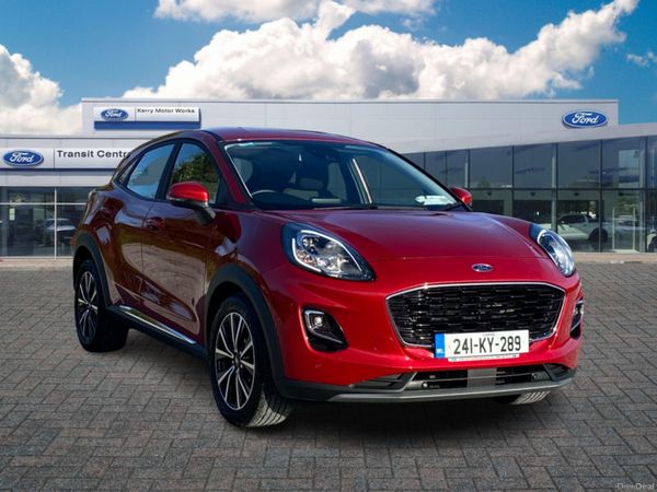 Ford Puma SUV, Petrol Hybrid, 2024, Red