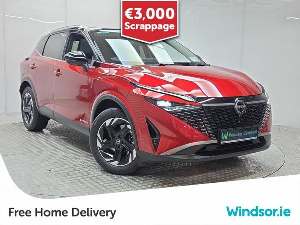 Nissan Qashqai MPV, Petrol Plug-in Hybrid, 2025, Red