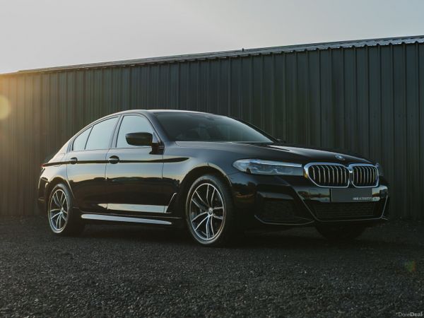 BMW 5-Series Saloon, Petrol Hybrid, 2021, Black