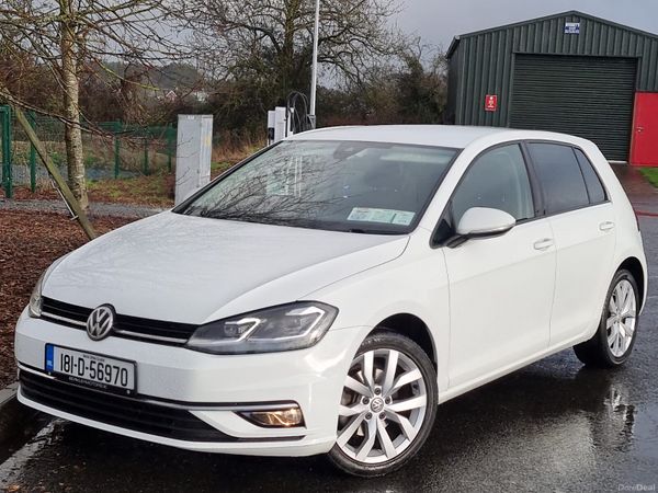Volkswagen Golf Hatchback, Petrol, 2018, White