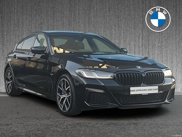 BMW 5-Series Saloon, Petrol Plug-in Hybrid, 2023, Black