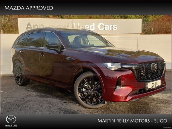 Mazda CX-80 MPV, Petrol Plug-in Hybrid, 2026, Red