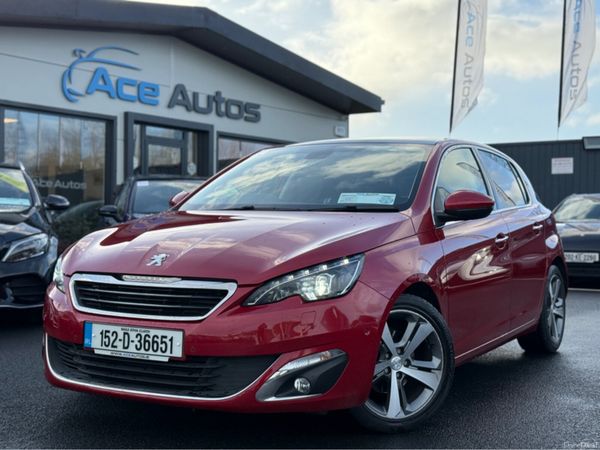 Peugeot 308 Hatchback, Petrol, 2015, Red