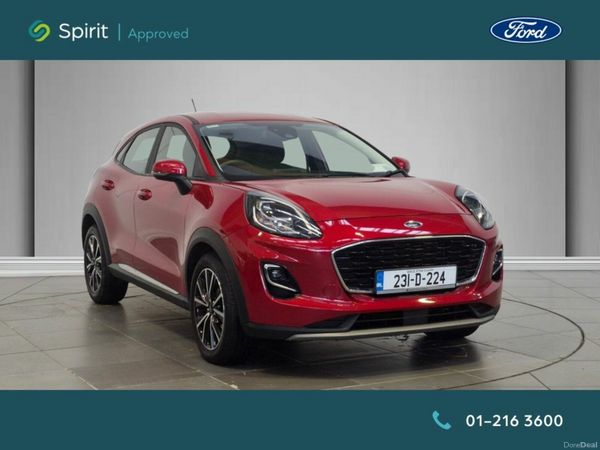 Ford Puma MPV, Petrol Hybrid, 2023, Red
