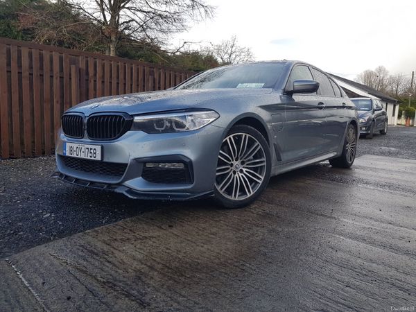BMW 5-Series Saloon, Petrol Plug-in Hybrid, 2018, Blue