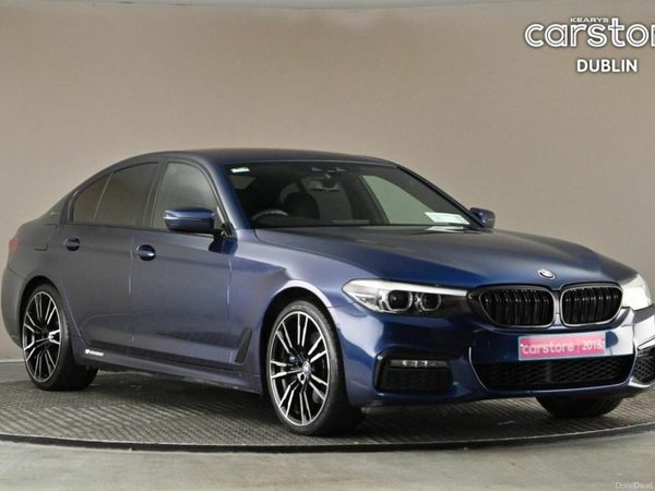 BMW 5-Series Saloon, Petrol Plug-in Hybrid, 2018, Blue