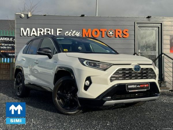Toyota RAV4 Estate, Petrol Hybrid, 2019, White
