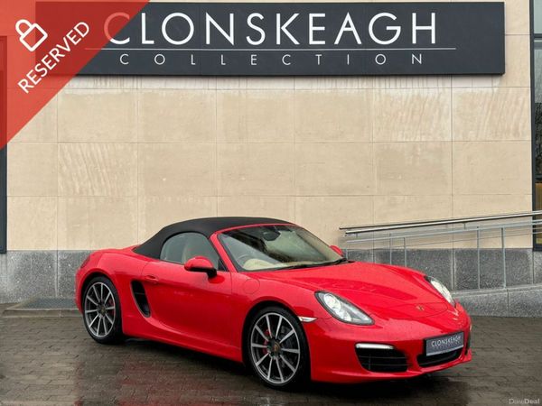 Porsche Boxster Convertible, Petrol, 2012, Red