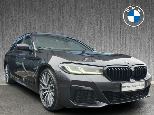 BMW 5-Series Estate, Petrol Plug-in Hybrid, 2022, Grey