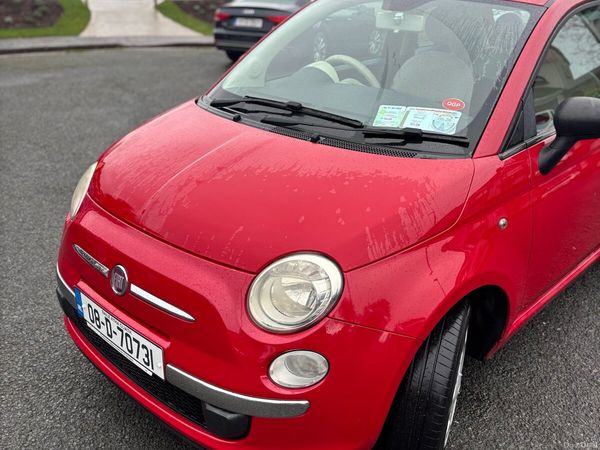 Fiat 500 Hatchback, Petrol, 2008, Red