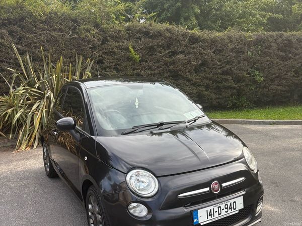 Fiat 500 Hatchback, Petrol, 2014, Black