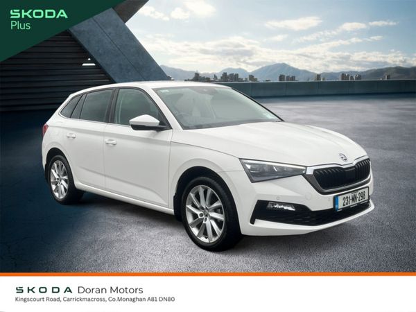 Skoda Scala Hatchback, Petrol, 2023, White
