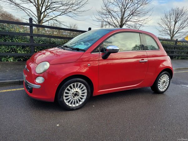 Fiat 500 Hatchback, Petrol, 2008, Red