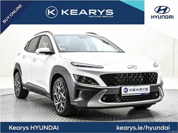 Hyundai KONA SUV, Petrol Hybrid, 2022, White