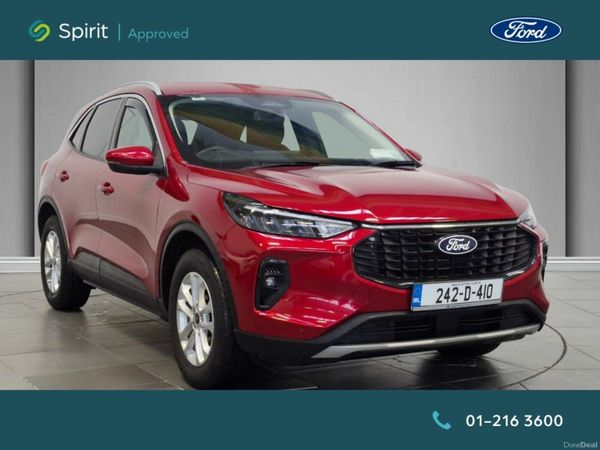 Ford Kuga SUV, Petrol Plug-in Hybrid, 2024, Red
