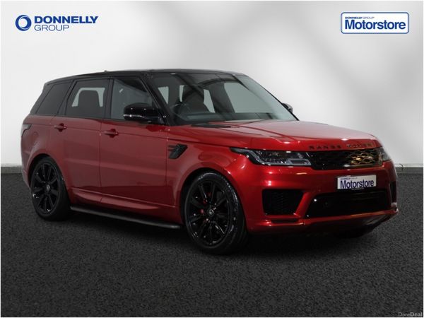 Land Rover Range Rover Sport Estate, Petrol Hybrid, 2019, Red