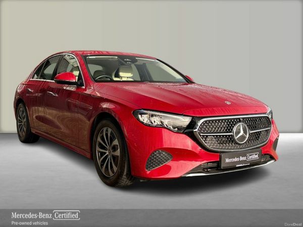 Mercedes-Benz E-Class Saloon, Diesel Hybrid, 2025, Red