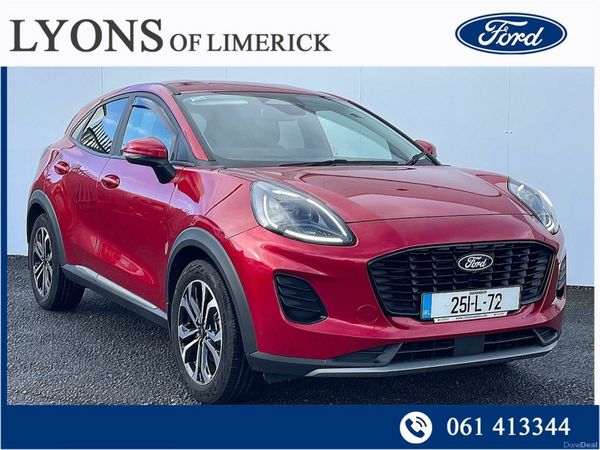 Ford Puma MPV, Petrol Hybrid, 2025, Red