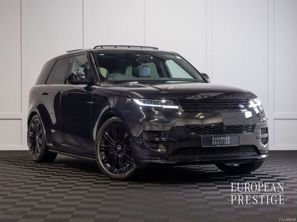 Land Rover Range Rover Sport SUV, Petrol Plug-in Hybrid, 2024, Black