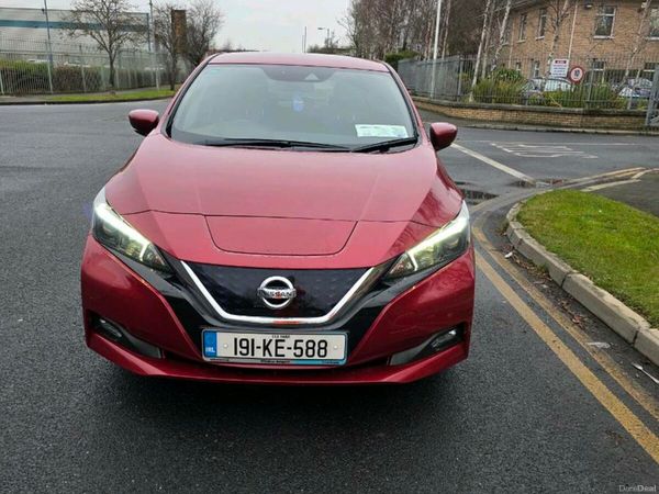Nissan Leaf Hatchback, Electric, 2019, Red