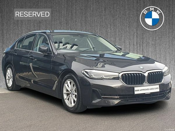 BMW 5-Series Saloon, Diesel Hybrid, 2021, Grey