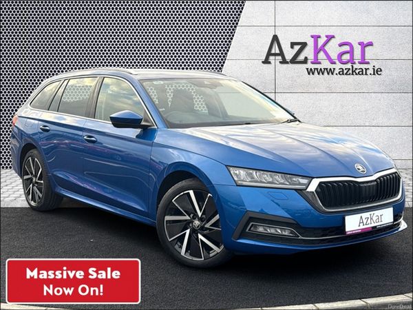 Skoda Octavia Estate, Petrol Plug-in Hybrid, 2021, Blue