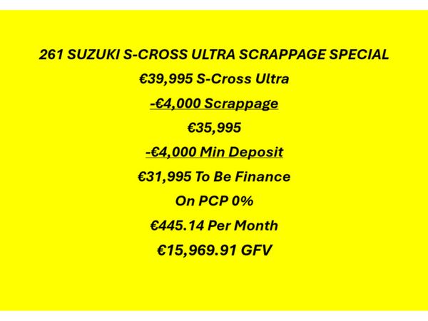 Suzuki SX4 S-Cross SUV, Petrol Hybrid, 2026, Blue