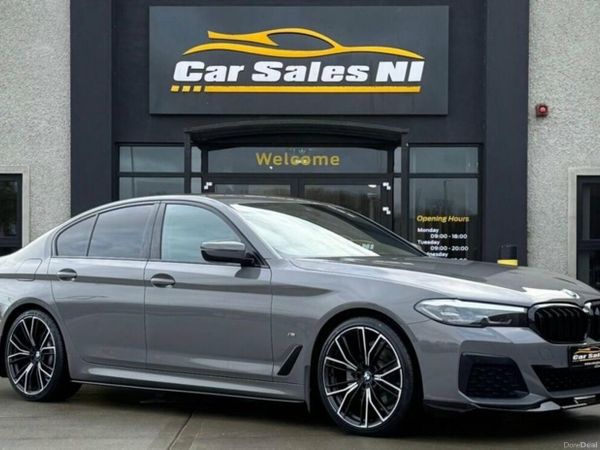 BMW 5-Series Saloon, Diesel Hybrid, 2021, Grey