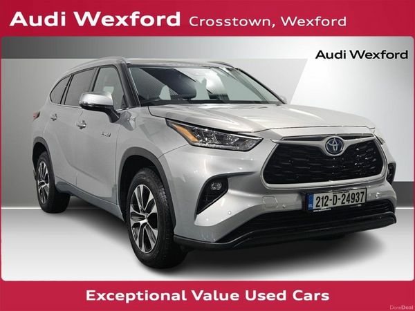 Toyota Highlander Estate, Petrol Hybrid, 2021, Grey