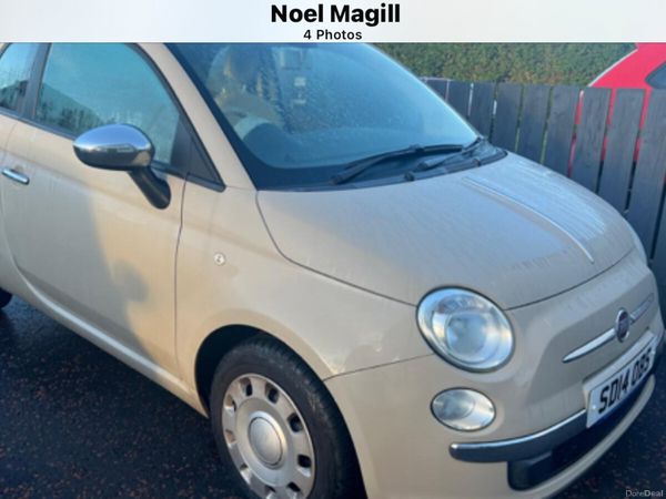 Fiat 500 Hatchback, Petrol, 2014, Beige