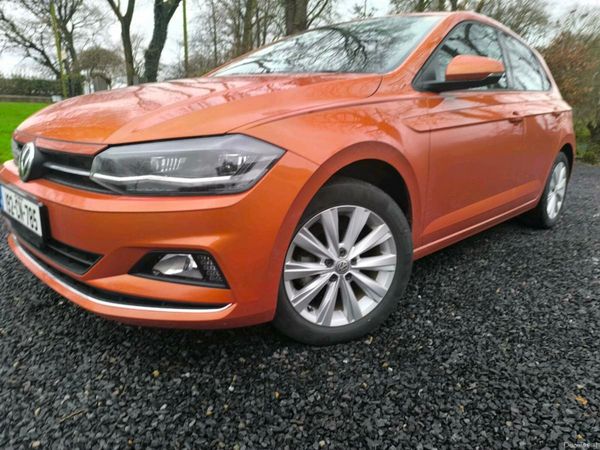 Volkswagen Polo Hatchback, Petrol, 2019, Orange