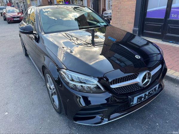 Mercedes-Benz C-Class Saloon, Petrol Hybrid, 2019, Black
