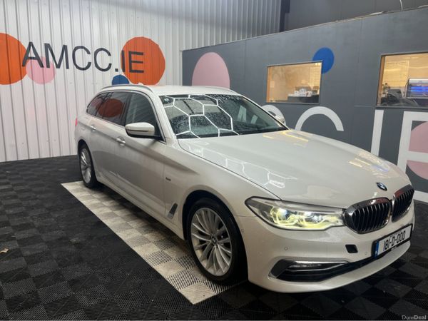BMW 5-Series Estate, Diesel, 2018, White