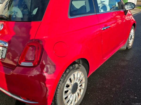 Fiat 500 Hatchback, Petrol, 2019, Red
