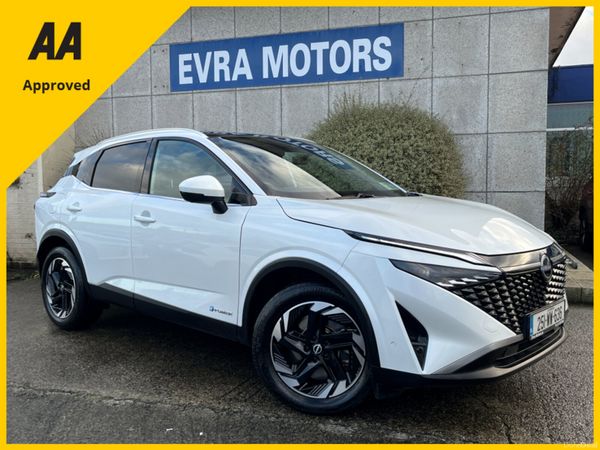Nissan Qashqai SUV, Petrol Hybrid, 2025, White
