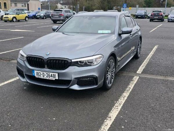 BMW 5-Series Saloon, Petrol Plug-in Hybrid, 2018, Blue
