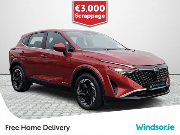 Nissan Qashqai SUV, Petrol Hybrid, 2025, Red