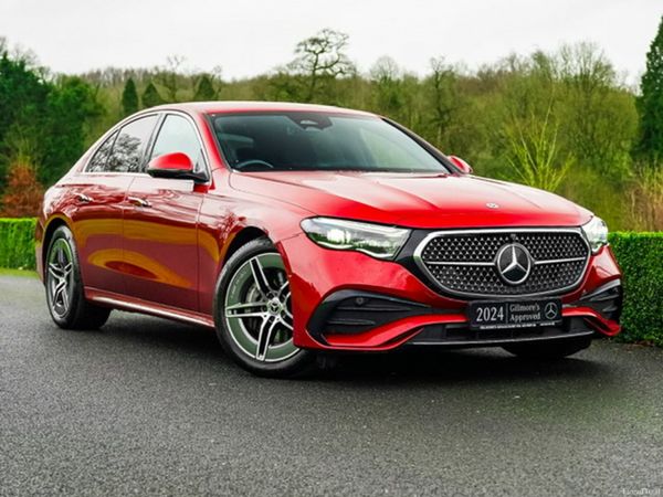 Mercedes-Benz E-Class Saloon, Diesel Hybrid, 2024, Red